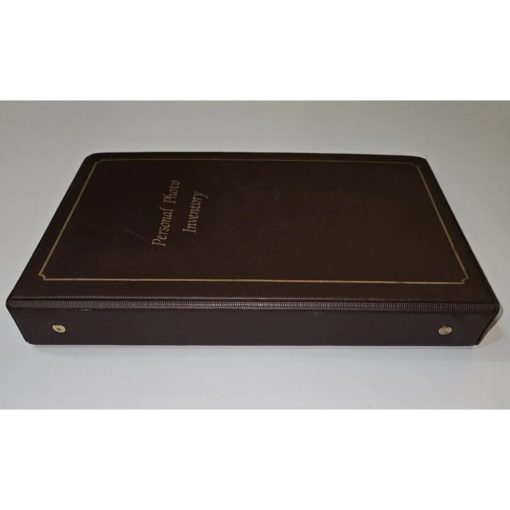 VTG Personal Photo Inventory 3-Ring Album Estate Home Possessions Log NEVER USED